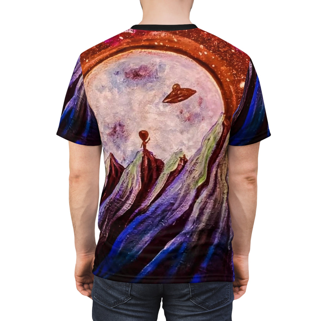 Cosmic Adventure Unisex Tee, Space Art Tee, Galaxy Shirt, Extraterrestrial T-Shirt, Unique Graphic Tee, Gift for Stargazers