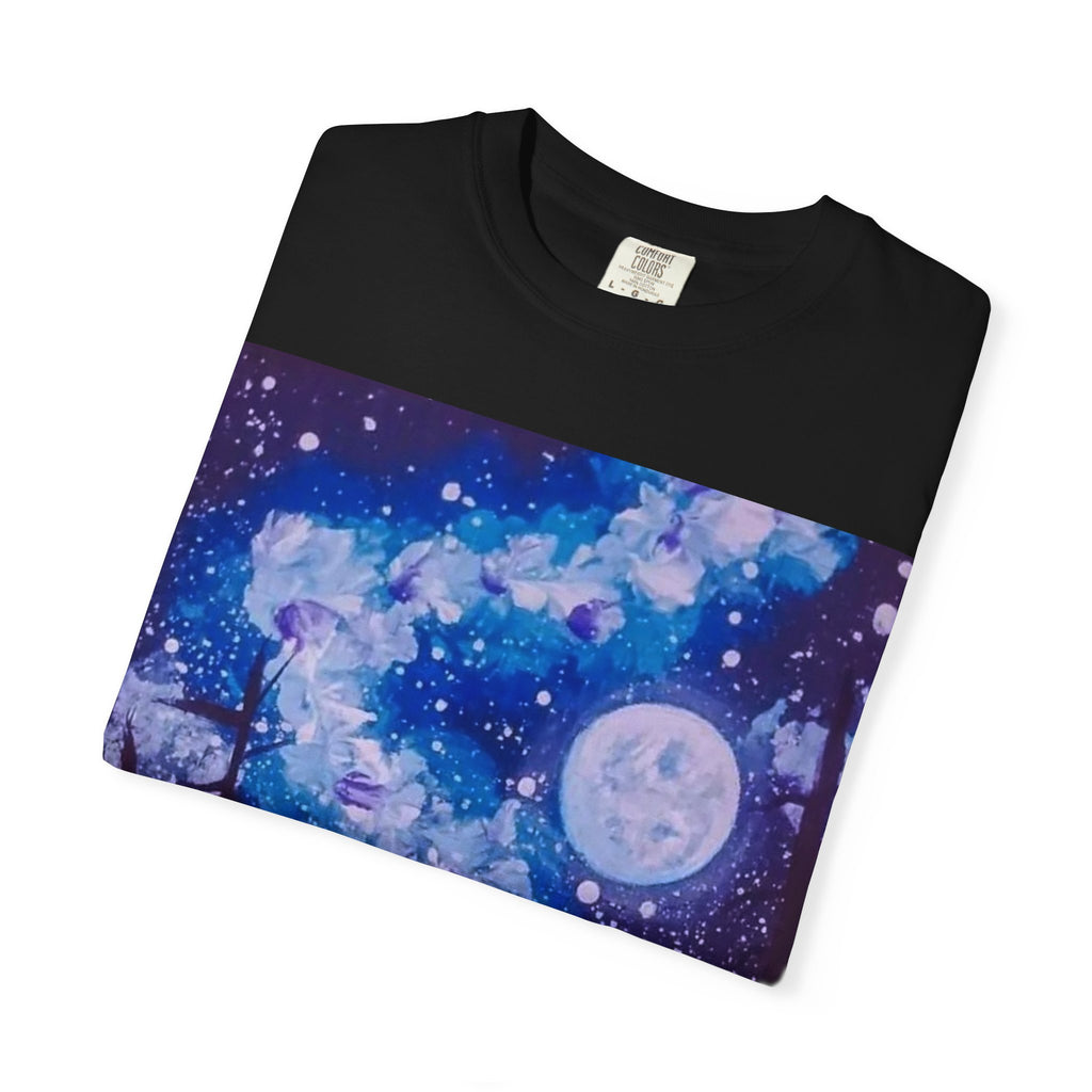 Mystical Wolf T-Shirt | Dreamy Night Sky Tee, Animal Lover Gift, Nature Vibe Shirt, Boho Fashion Top, Celestial Moon Art