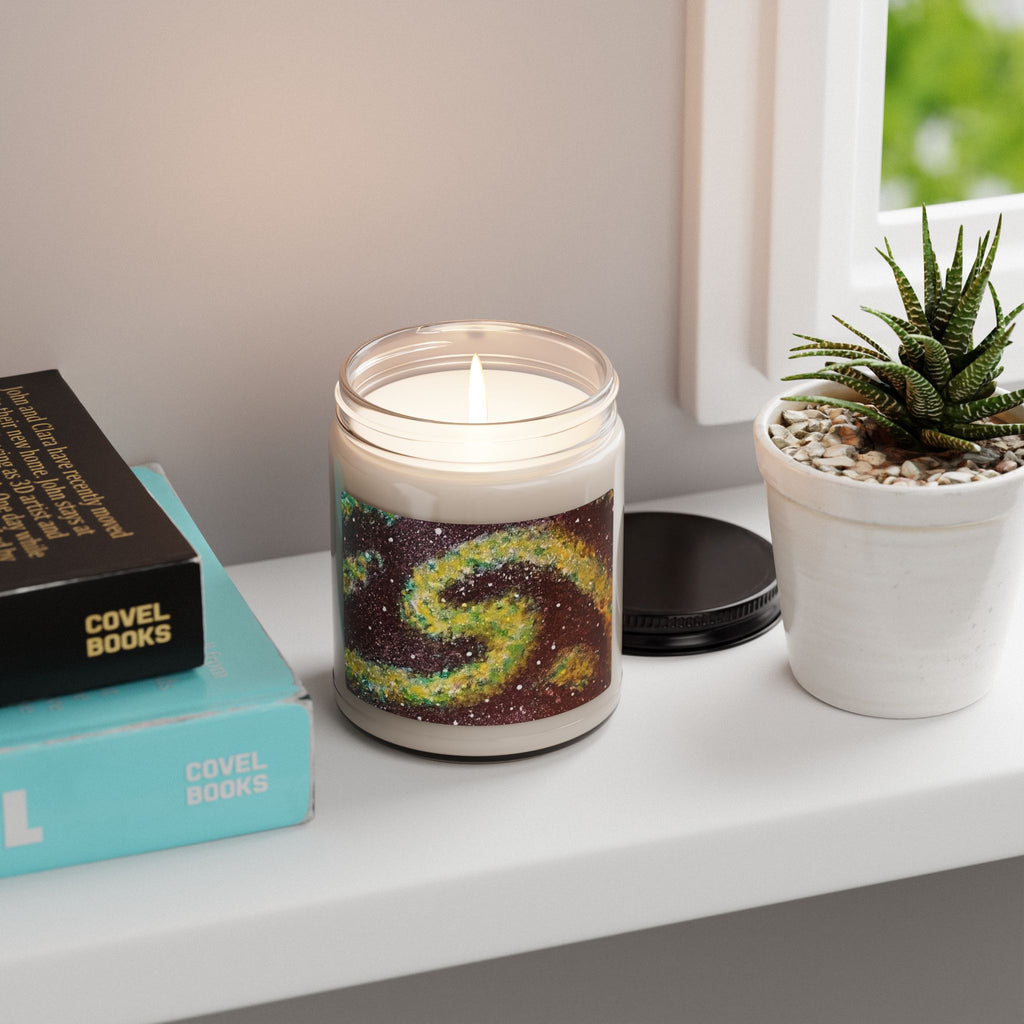 Galaxy Swirl Scented Soy Candle — 9oz Aromatherapy Jar