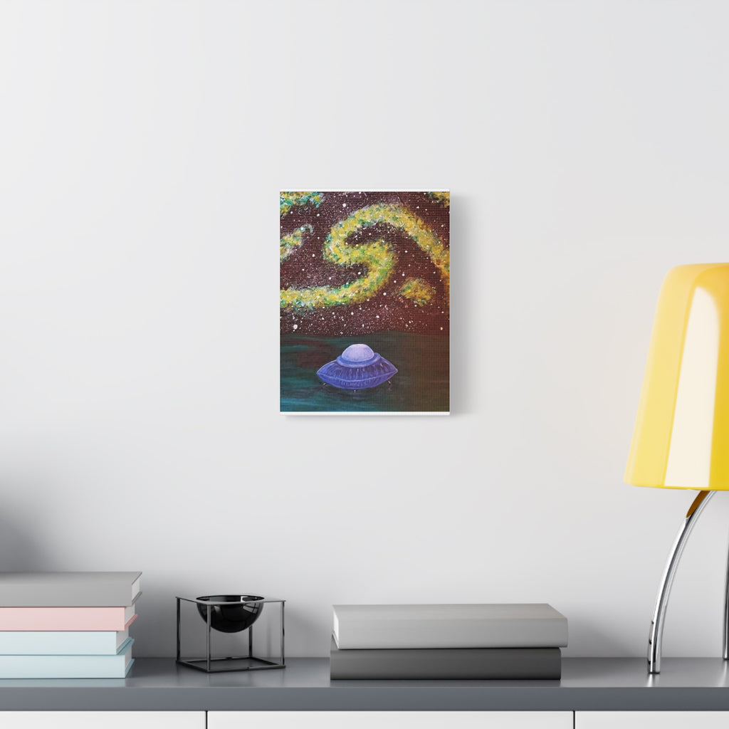 UFO Galaxy Canvas Print — Stretched Matte Wall Art