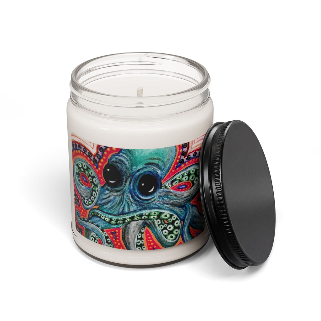 Octopus Reef Scented Soy Candle — 9oz Ocean Breeze Jar