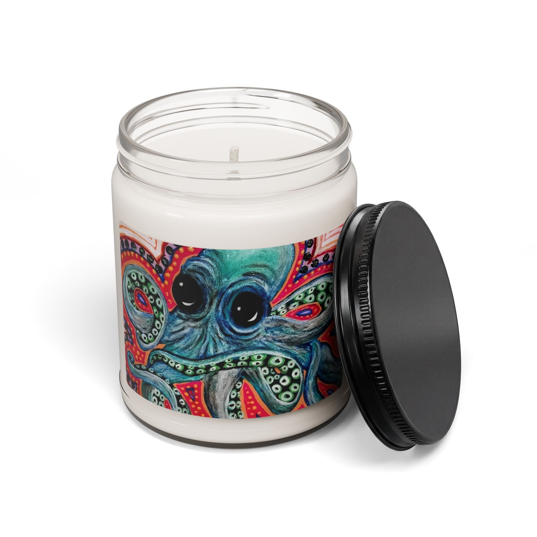 Octopus Reef Scented Soy Candle — 9oz Ocean Breeze Jar
