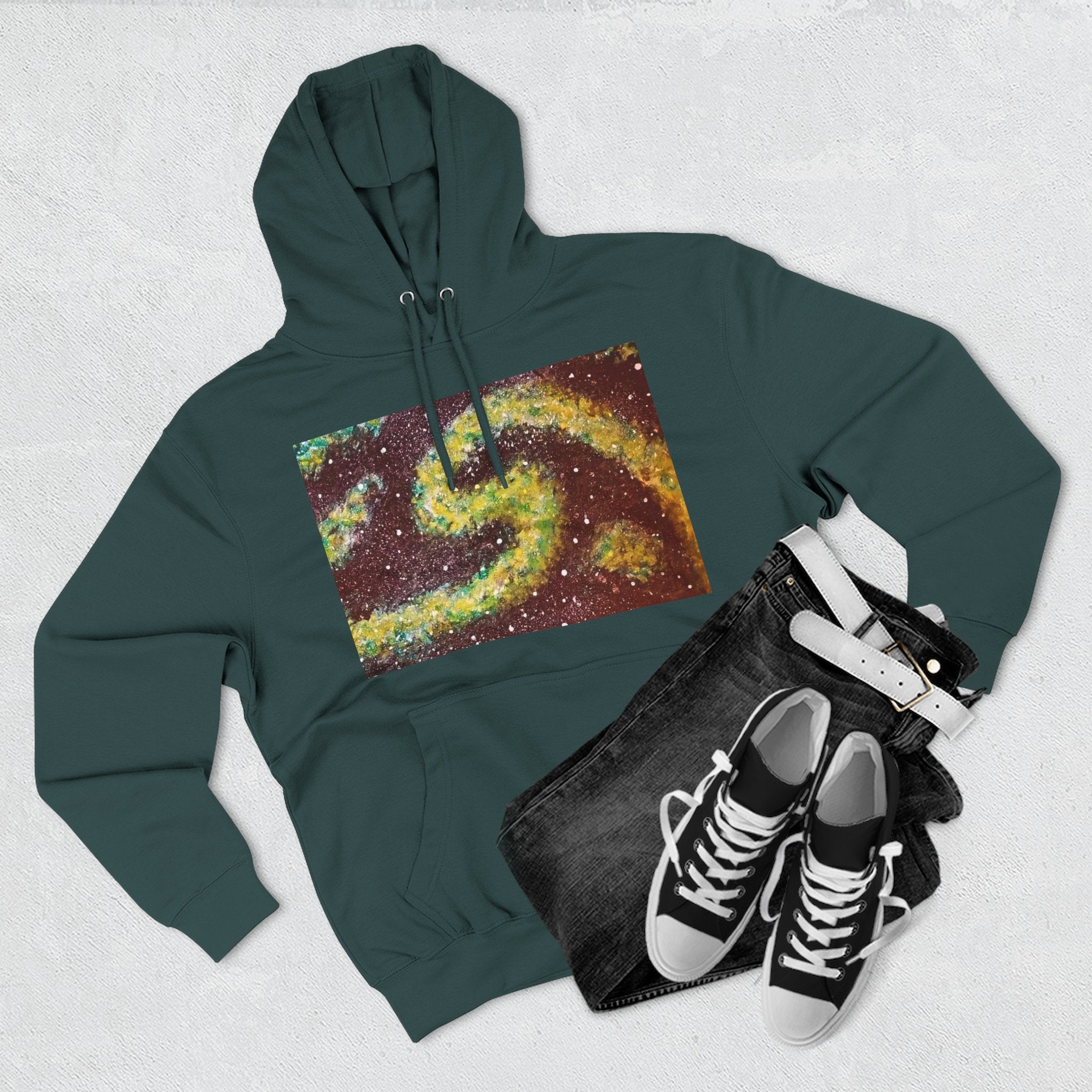 Cosmic UFO Hoodie — Galaxy Swirl Alien Space Pullover