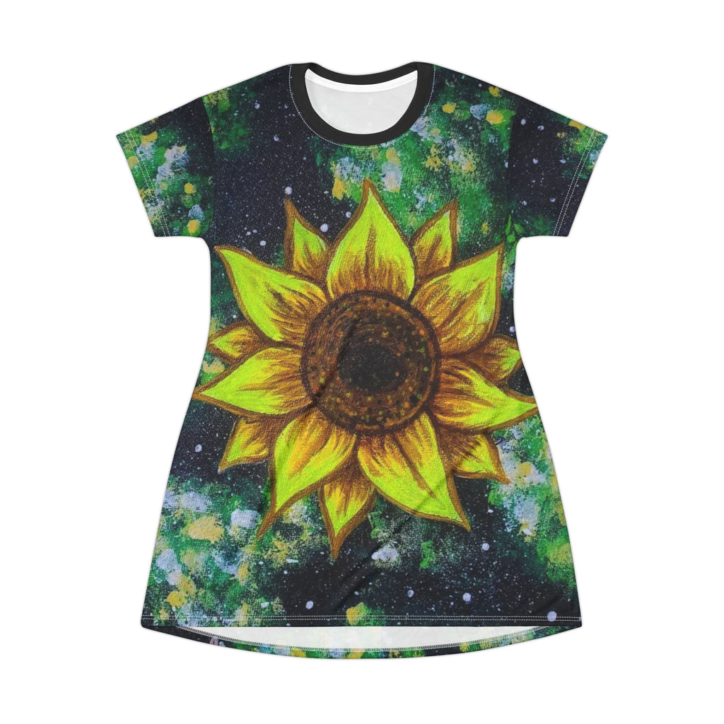 Sunflower T-Shirt Dress - Galactic Design