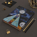 Chakra Pyramid Moon Journal — Cosmic Chakra Hardcover Notebook