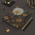 Moonlit Daisies Hardcover Journal — Floral Night Sky Notebook