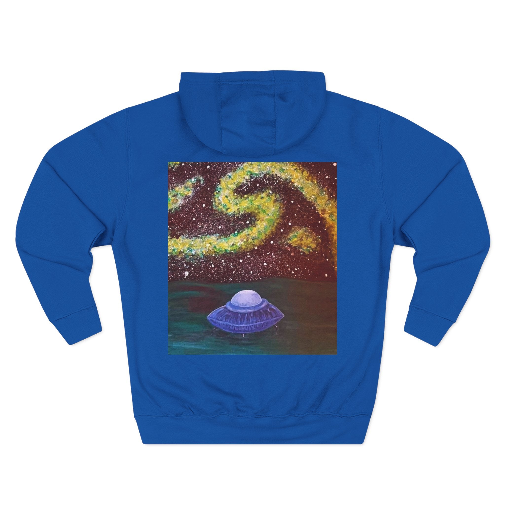 Cosmic UFO Hoodie — Galaxy Swirl Alien Space Pullover