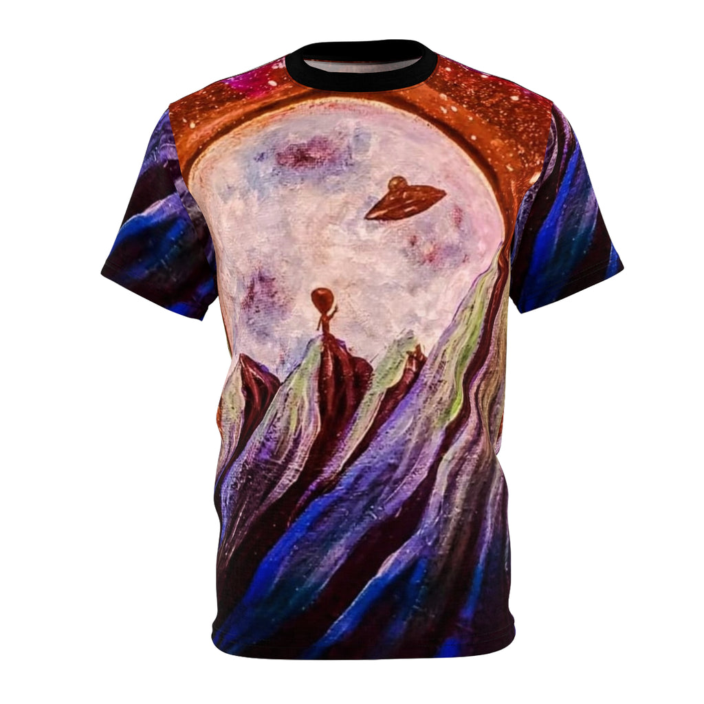 Cosmic Adventure Unisex Tee, Space Art Tee, Galaxy Shirt, Extraterrestrial T-Shirt, Unique Graphic Tee, Gift for Stargazers