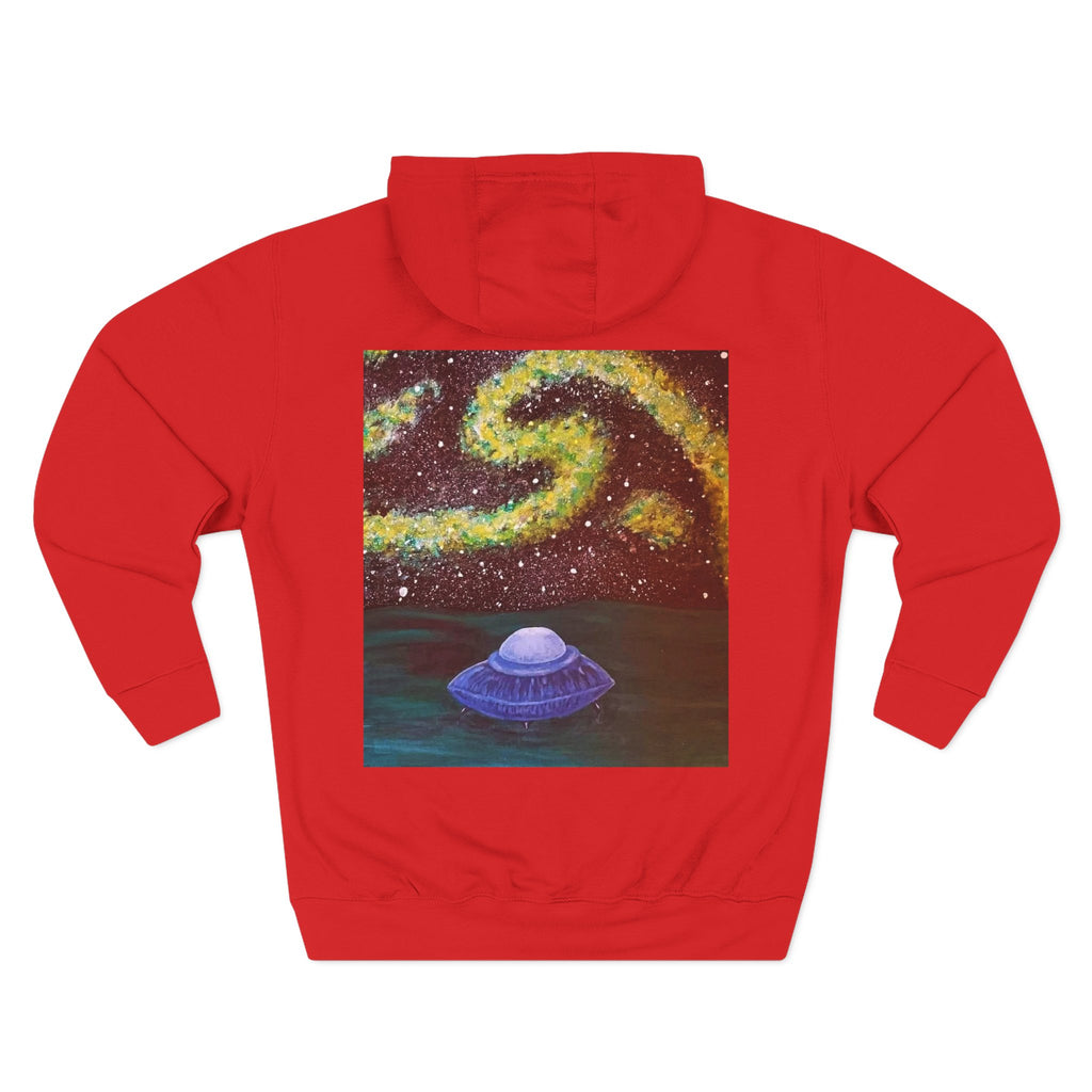 Cosmic UFO Hoodie — Galaxy Swirl Alien Space Pullover