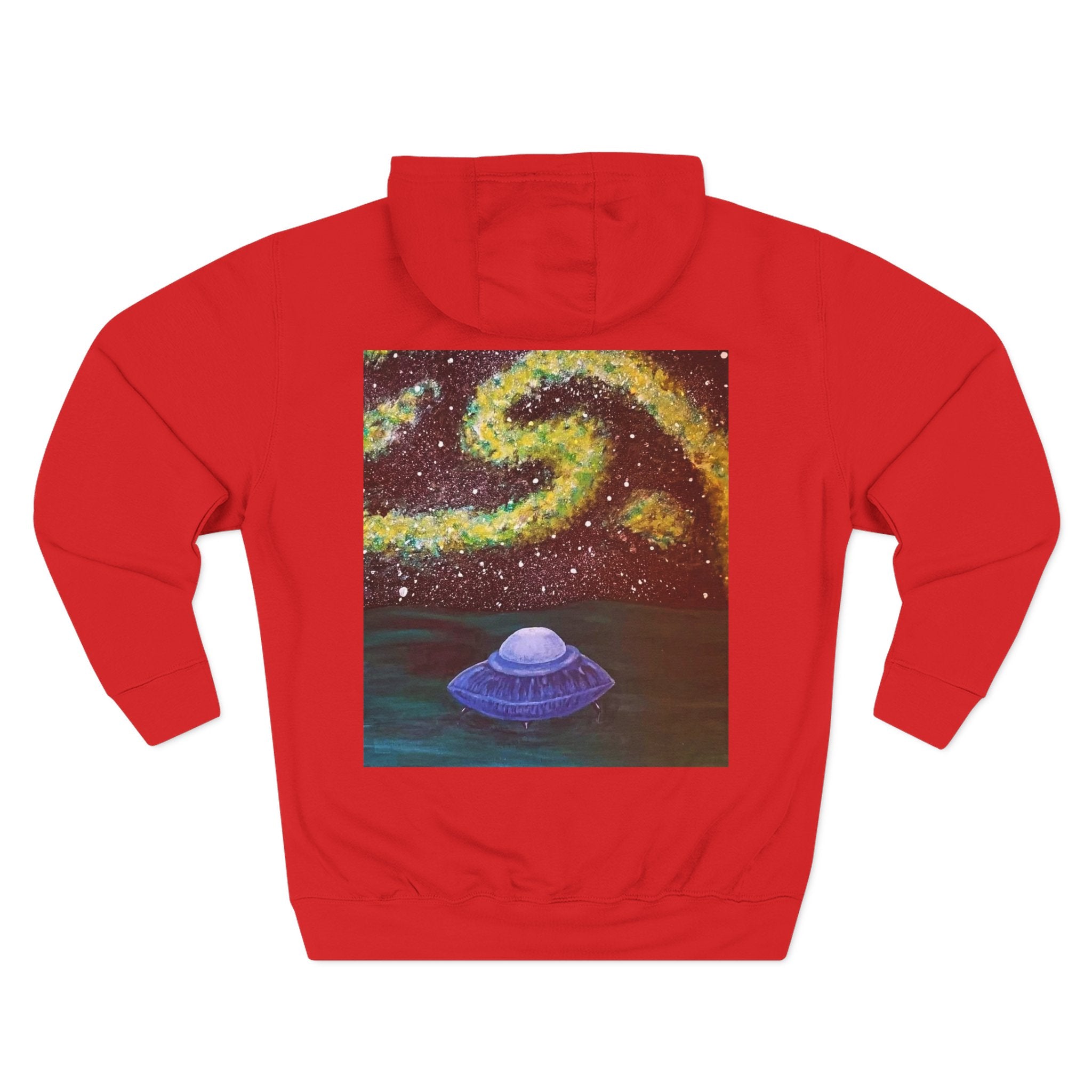 Cosmic UFO Hoodie — Galaxy Swirl Alien Space Pullover