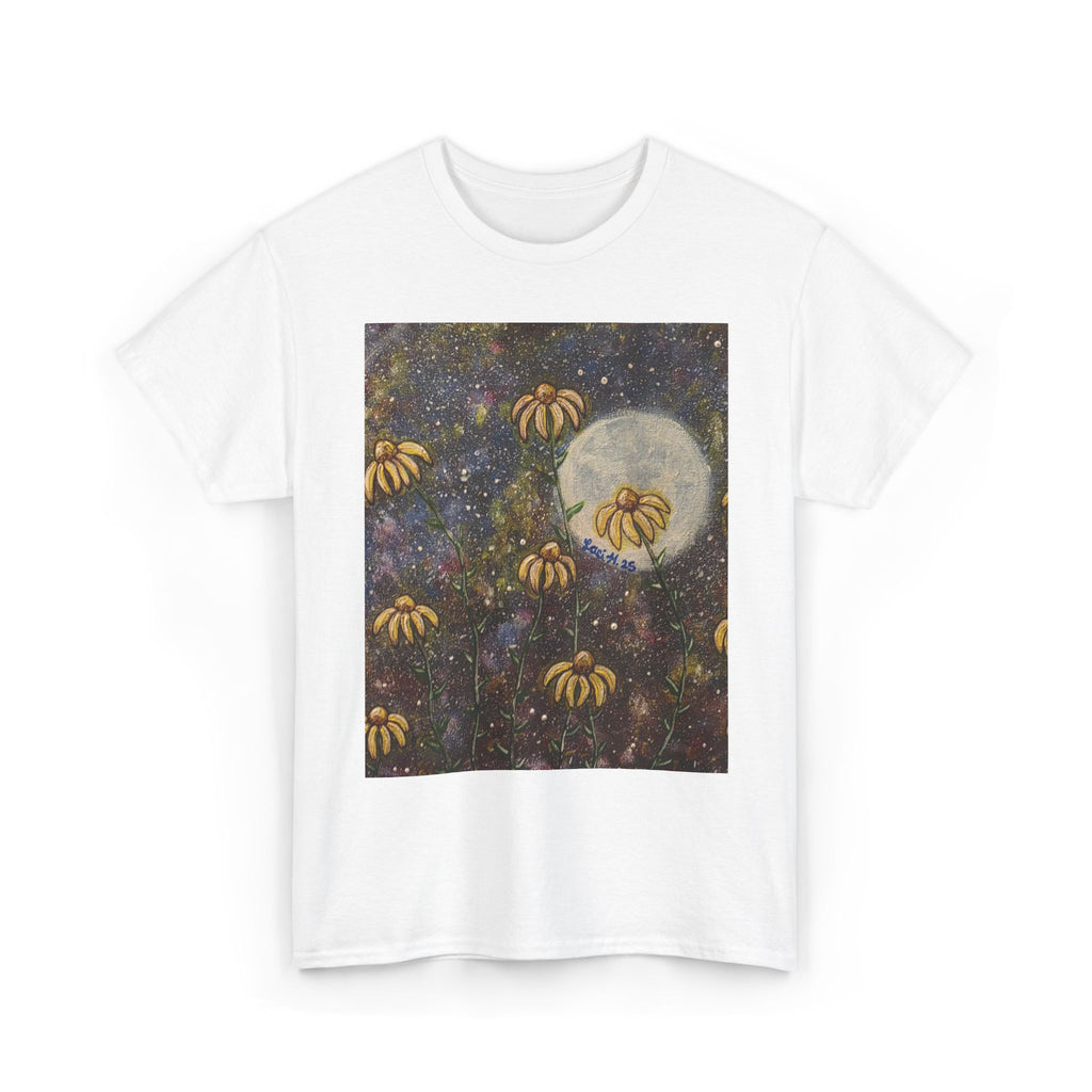 Artistic flower Print Unisex Cotton Tee, Nature Lovers Gift, Summer Wear, Bee Conservation, Cute Animal Shirt
