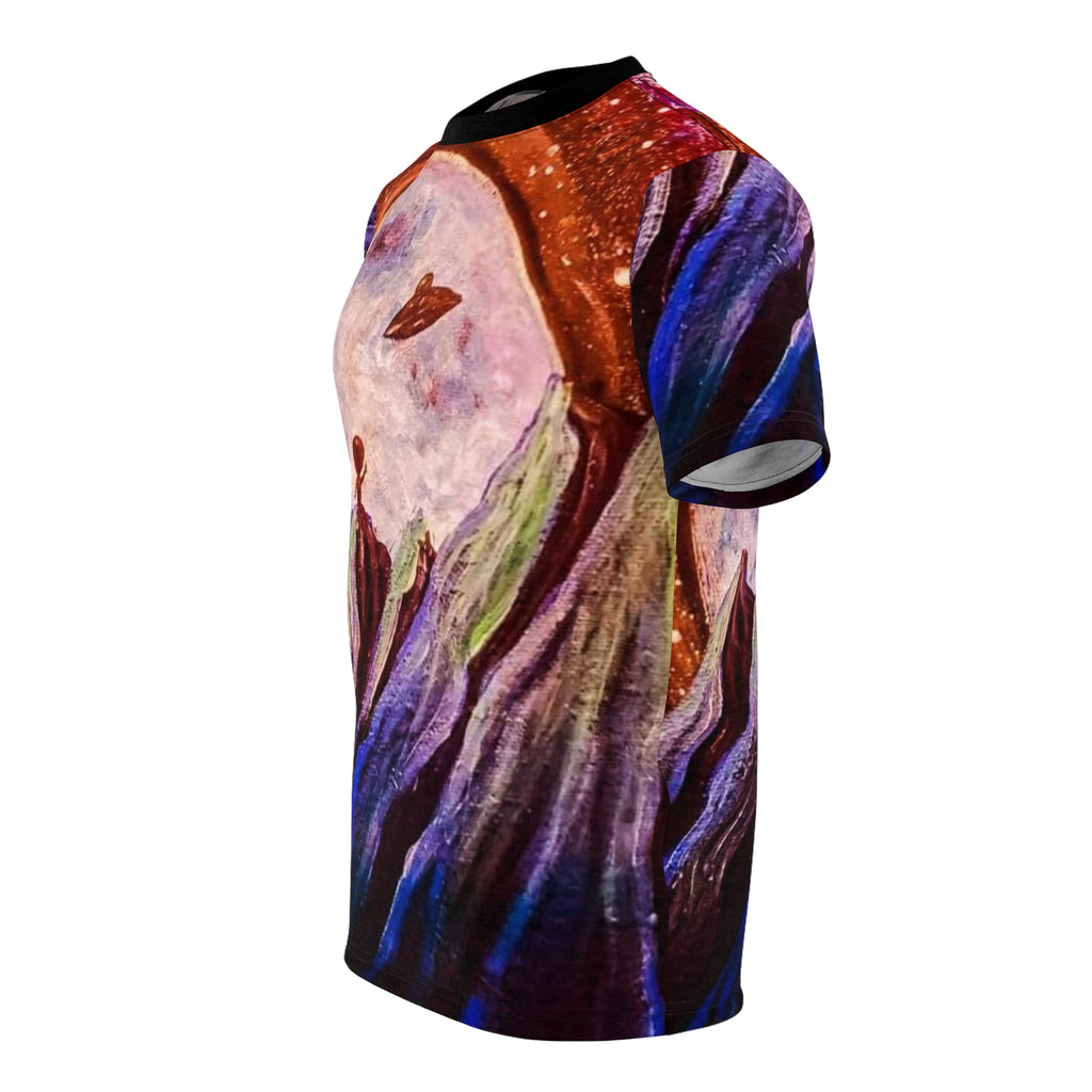 Cosmic Adventure Unisex Tee, Space Art Tee, Galaxy Shirt, Extraterrestrial T-Shirt, Unique Graphic Tee, Gift for Stargazers