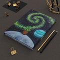 Pineapple in Space Hardcover Journal — Cosmic Pineapple Notebook for Writers & Artists