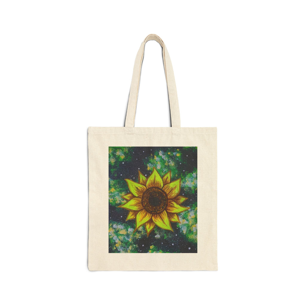 Tote Bag — Sunflower Galaxy Cotton Canvas Tote
