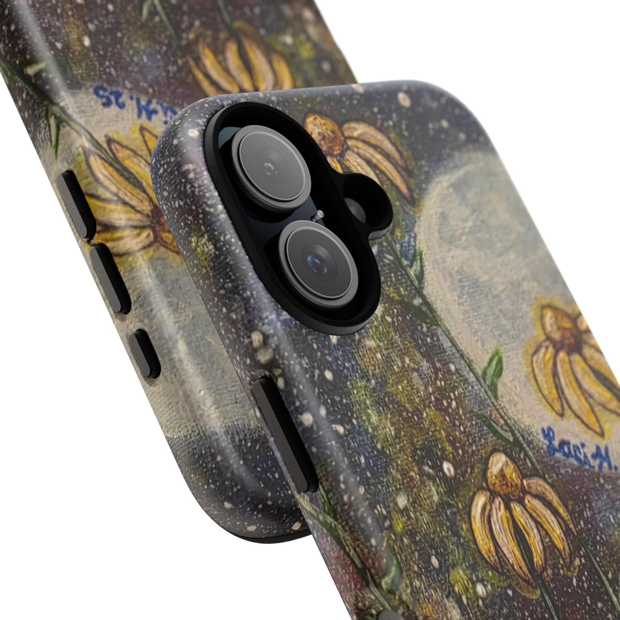 Floral Moon Phone Case — 'Zechariah 2:5' Inspired Garden Design