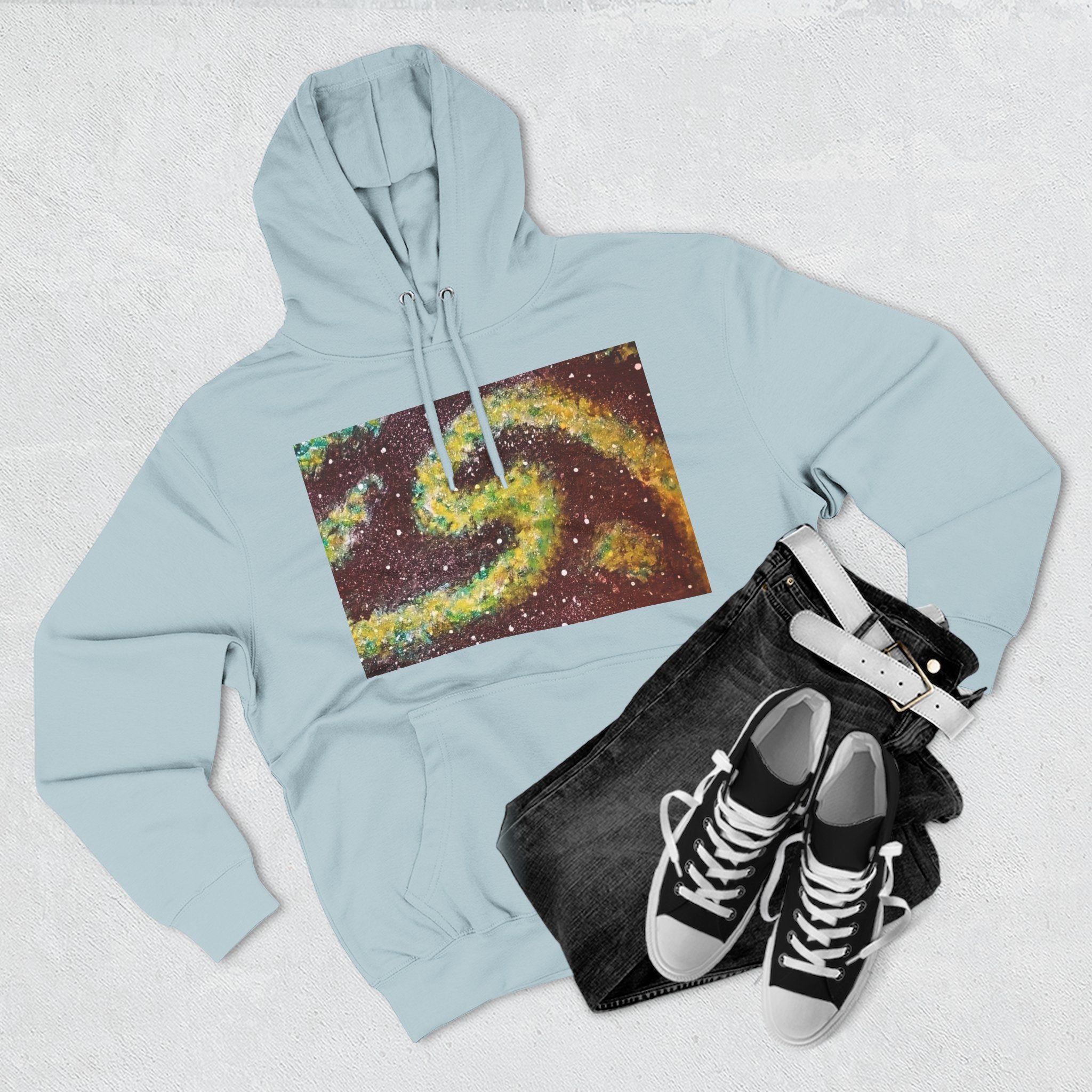 Cosmic UFO Hoodie — Galaxy Swirl Alien Space Pullover