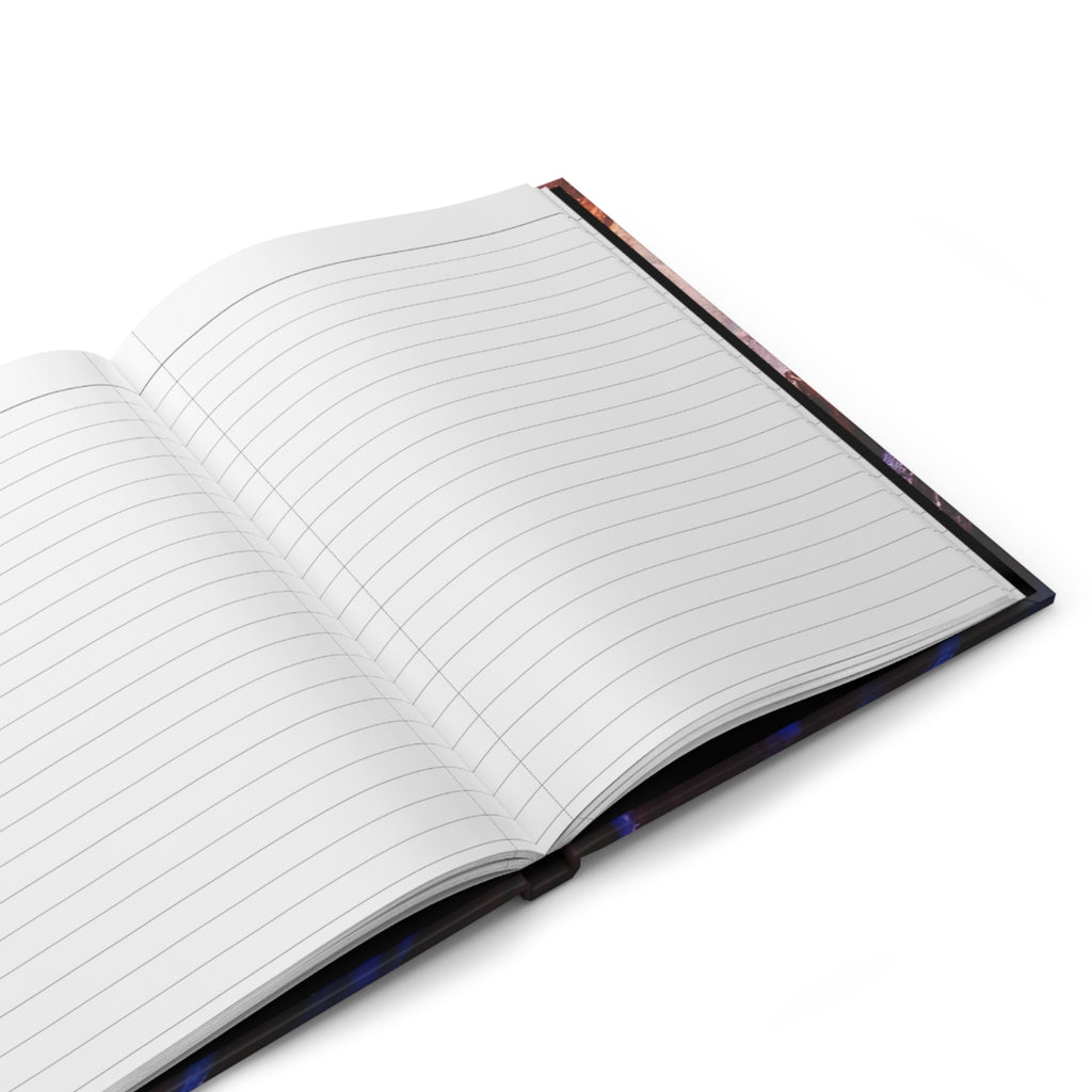 Cosmic Mountain Journal — Space Alien Moon Hardcover Notebook