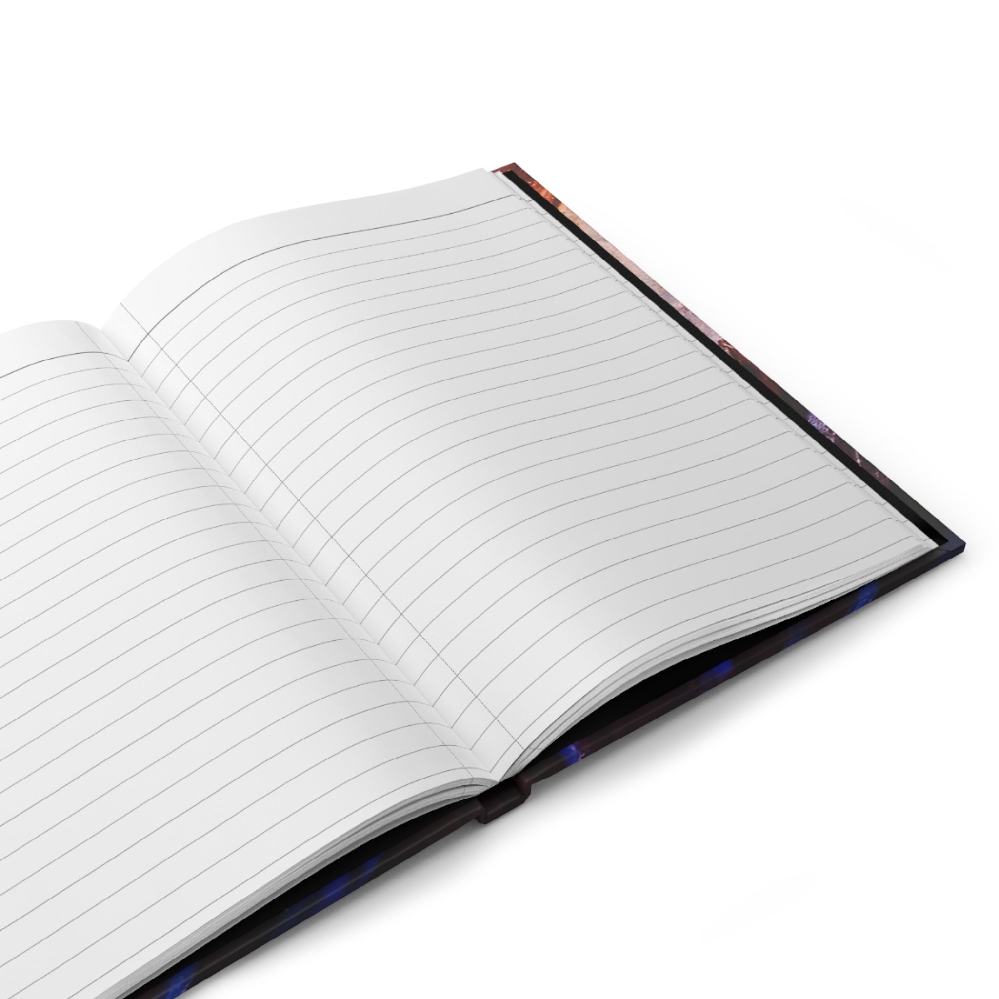 Cosmic Mountain Journal — Space Alien Moon Hardcover Notebook
