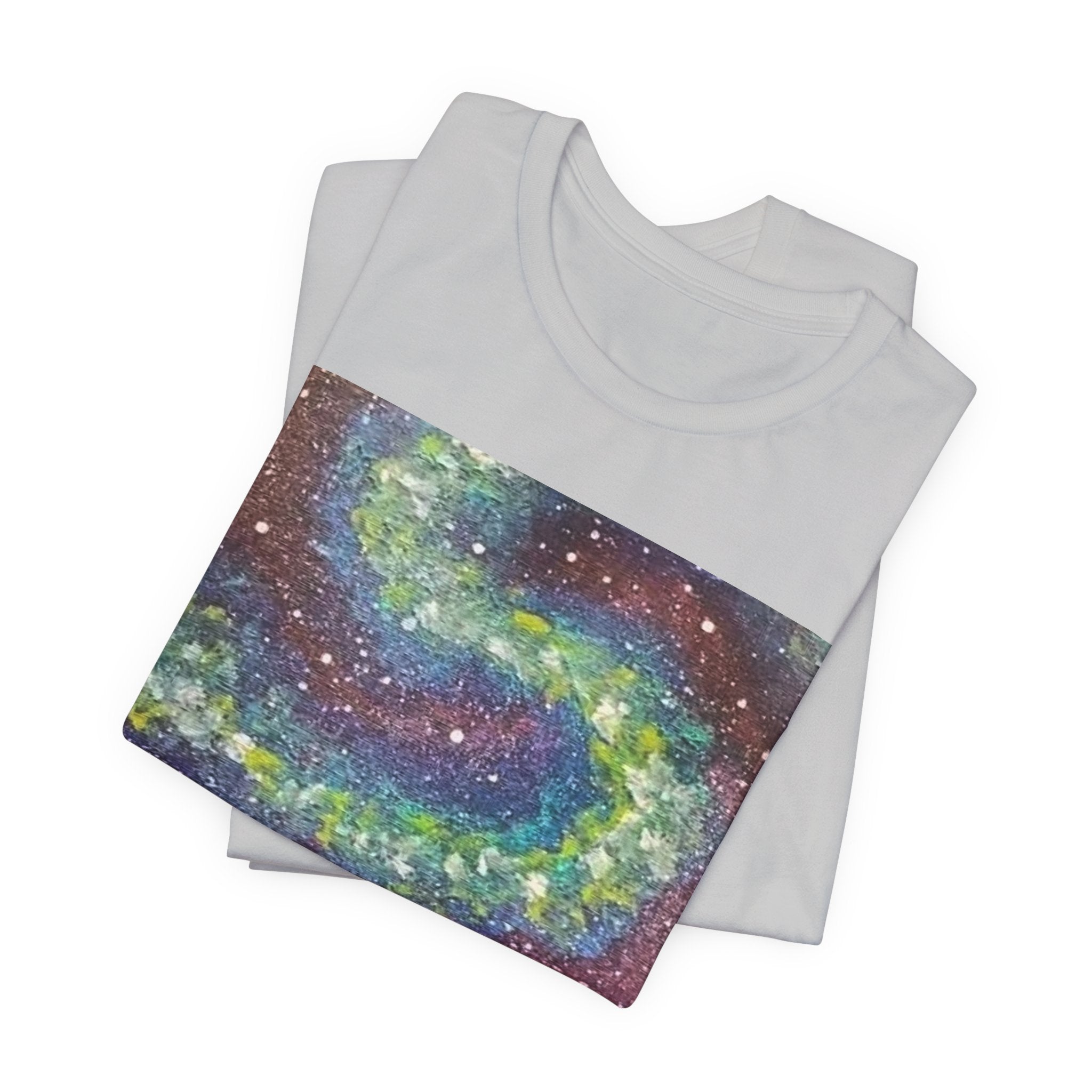Galactic Landscape Tee, Cosmic Art T-Shirt, Unisex Graphic Shirt, Nature Lover Gift, Starry Night Top