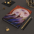 Cosmic Mountain Journal — Space Alien Moon Hardcover Notebook