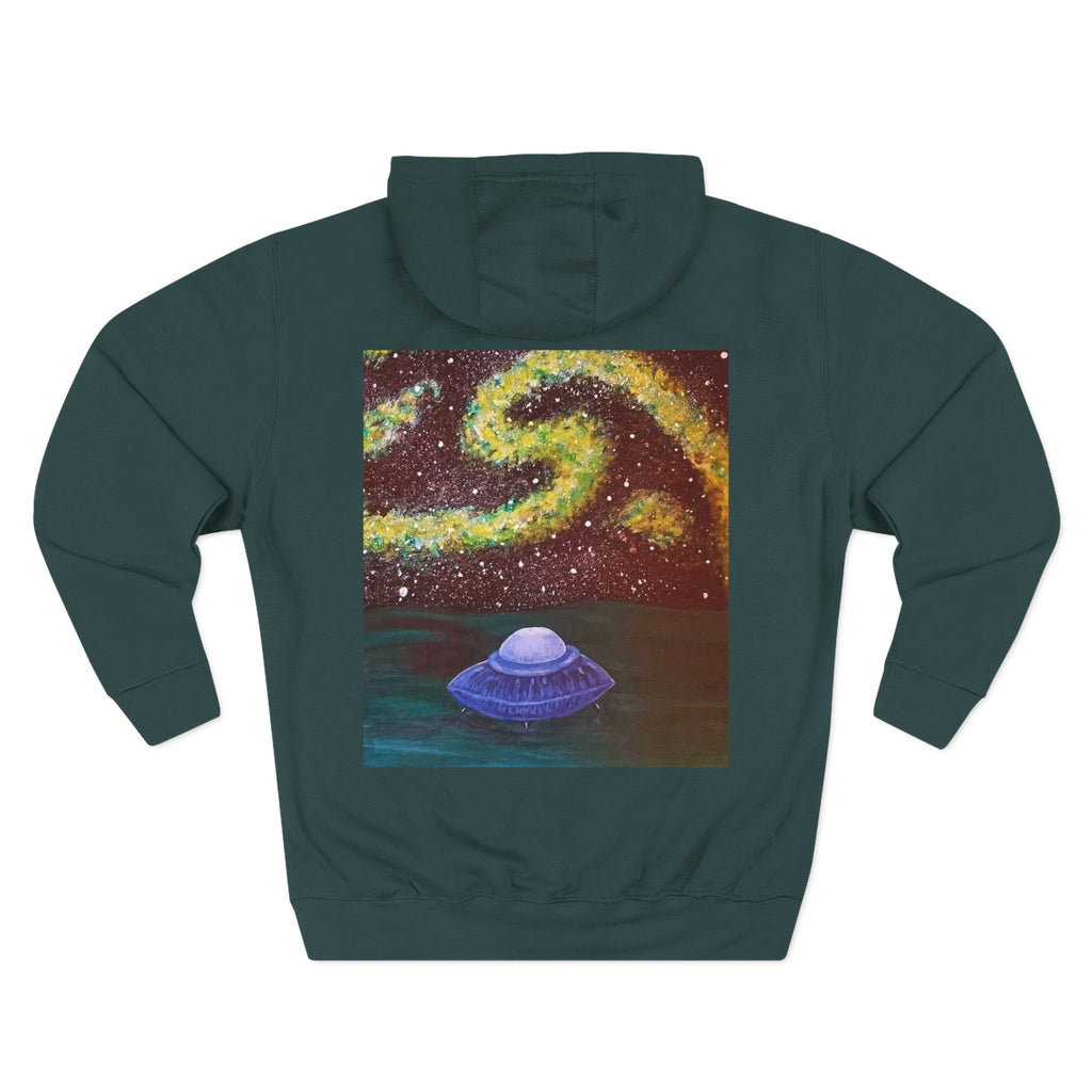Cosmic UFO Hoodie — Galaxy Swirl Alien Space Pullover