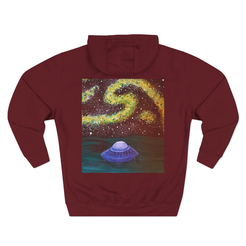 Cosmic UFO Hoodie — Galaxy Swirl Alien Space Pullover