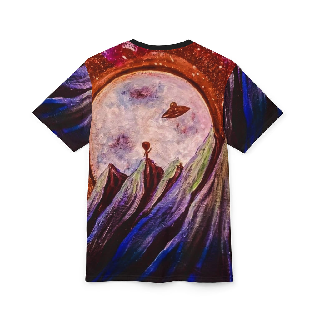 Cosmic Adventure Unisex Tee, Space Art Tee, Galaxy Shirt, Extraterrestrial T-Shirt, Unique Graphic Tee, Gift for Stargazers