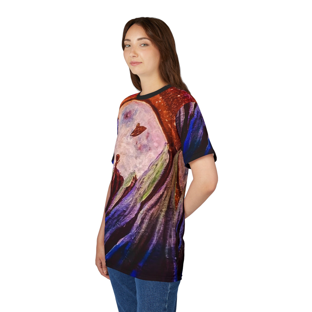 Cosmic Adventure Unisex Tee, Space Art Tee, Galaxy Shirt, Extraterrestrial T-Shirt, Unique Graphic Tee, Gift for Stargazers