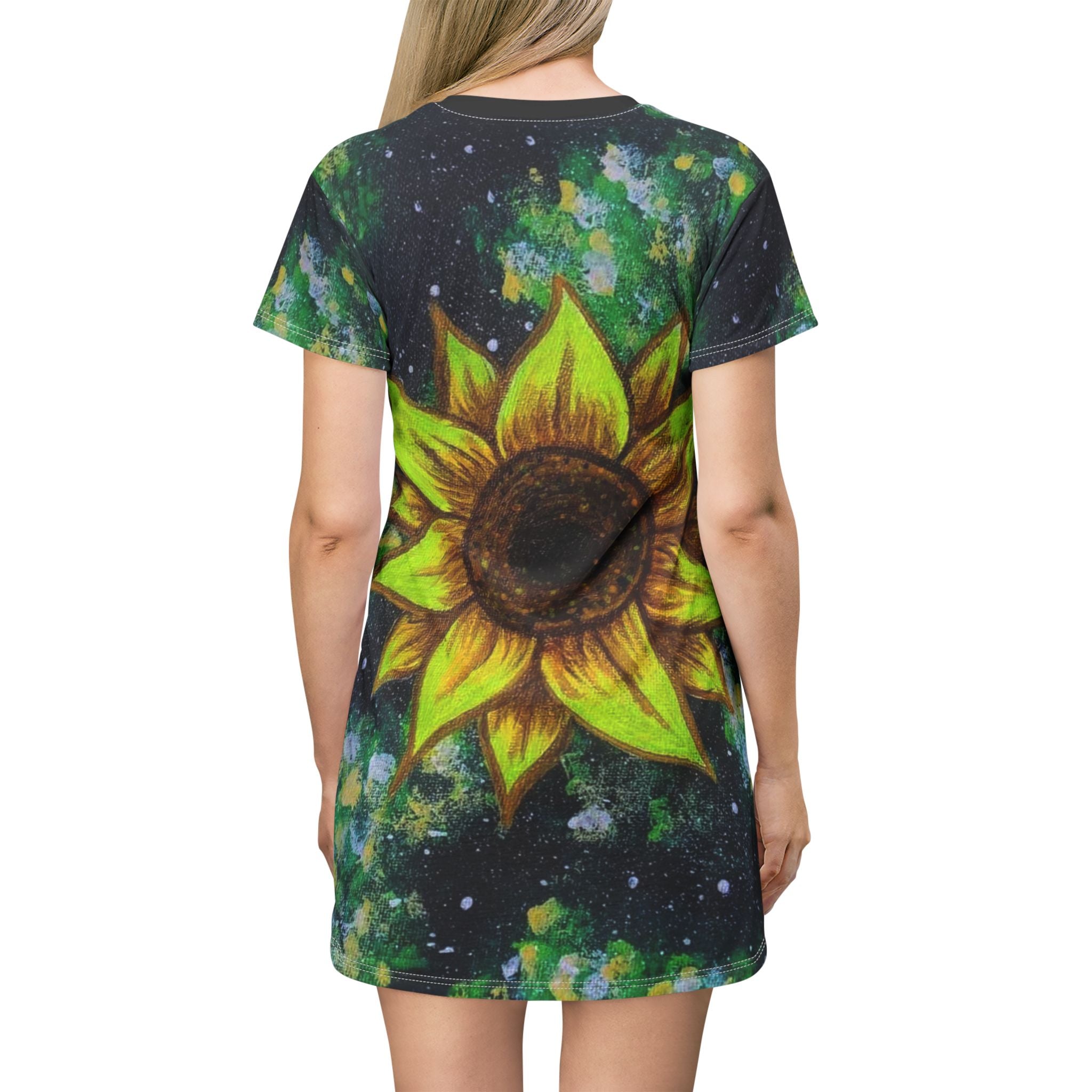 Sunflower T-Shirt Dress - Galactic Design