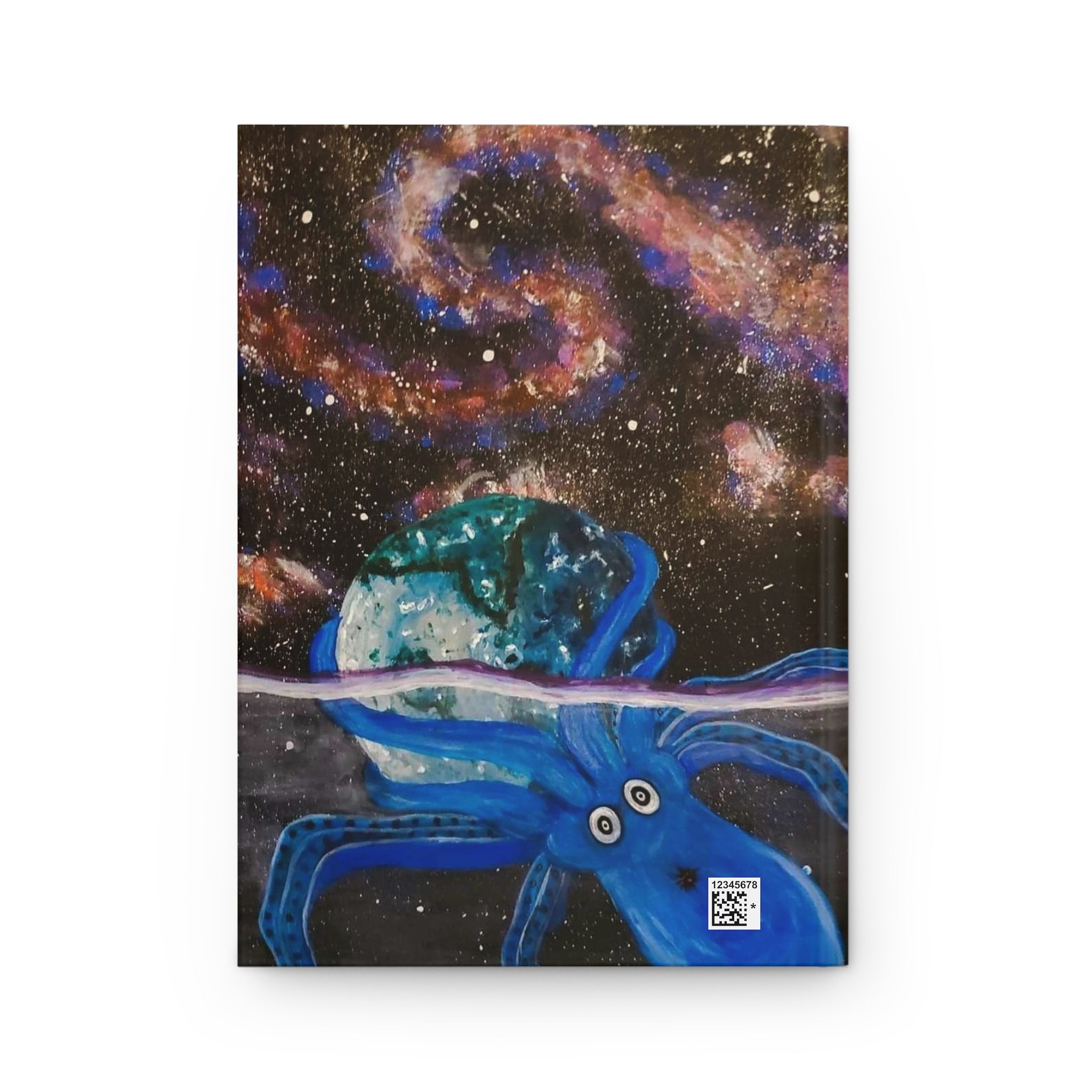 Cosmic Octopus Hardcover Journal — Space Art Notebook for Sketching & Creative Writing