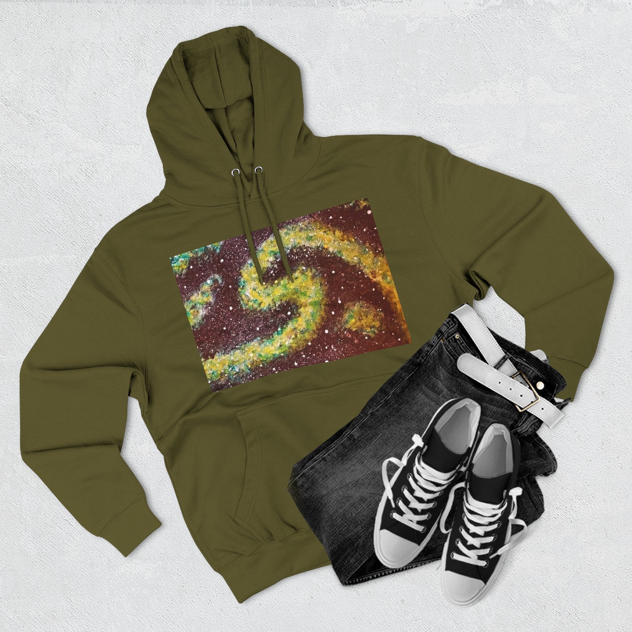 Cosmic UFO Hoodie — Galaxy Swirl Alien Space Pullover