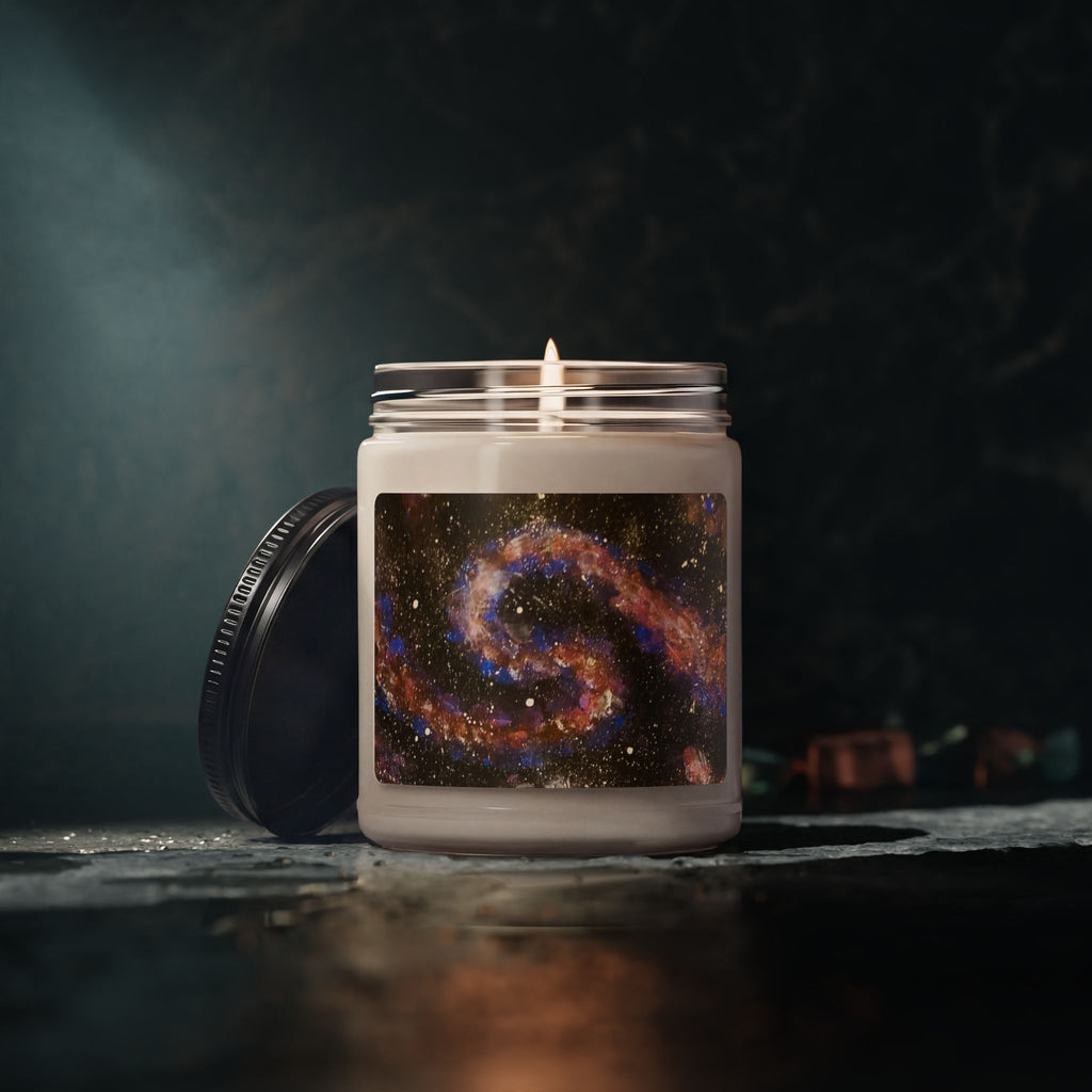 Galaxy Swirl Scented Soy Candle - 9oz Aromatherapy Jar