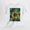 Sunflower Galaxy Tee — Bright Yellow Sunflower Graphic T-Shirt