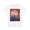 Cosmic Moon Mountain Tee — UFO Nightscape Graphic T-Shirt