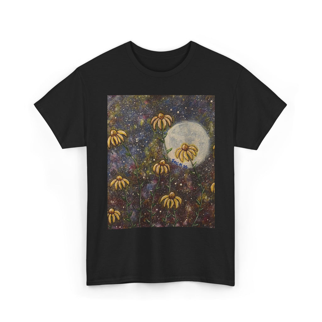 Artistic flower Print Unisex Cotton Tee, Nature Lovers Gift, Summer Wear, Bee Conservation, Cute Animal Shirt