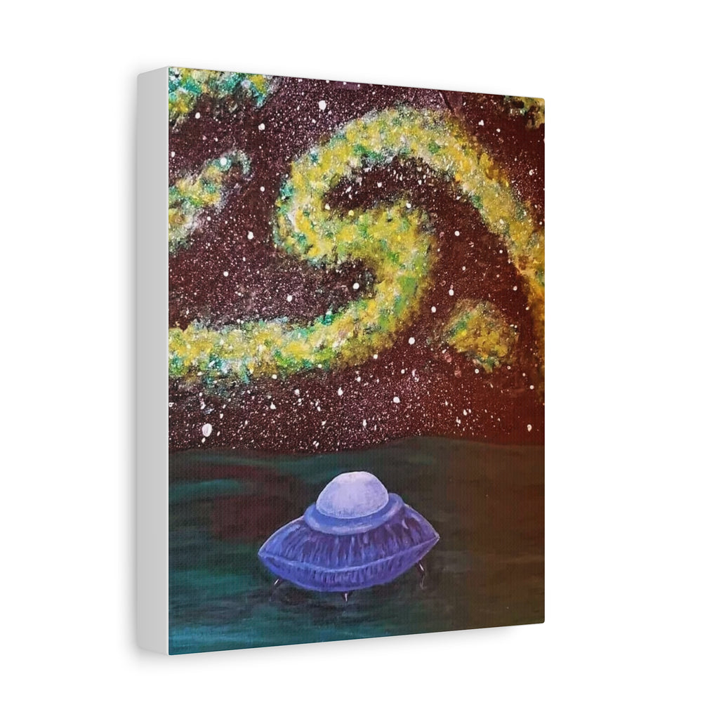 UFO Galaxy Canvas Print — Stretched Matte Wall Art