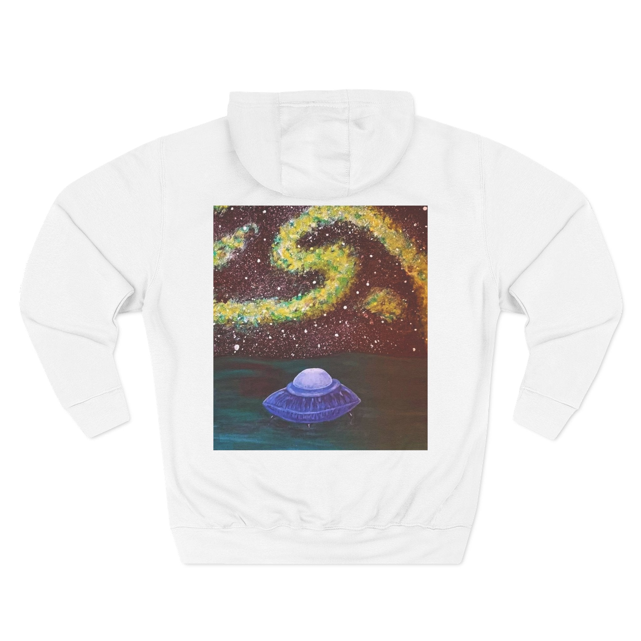 Cosmic UFO Hoodie — Galaxy Swirl Alien Space Pullover