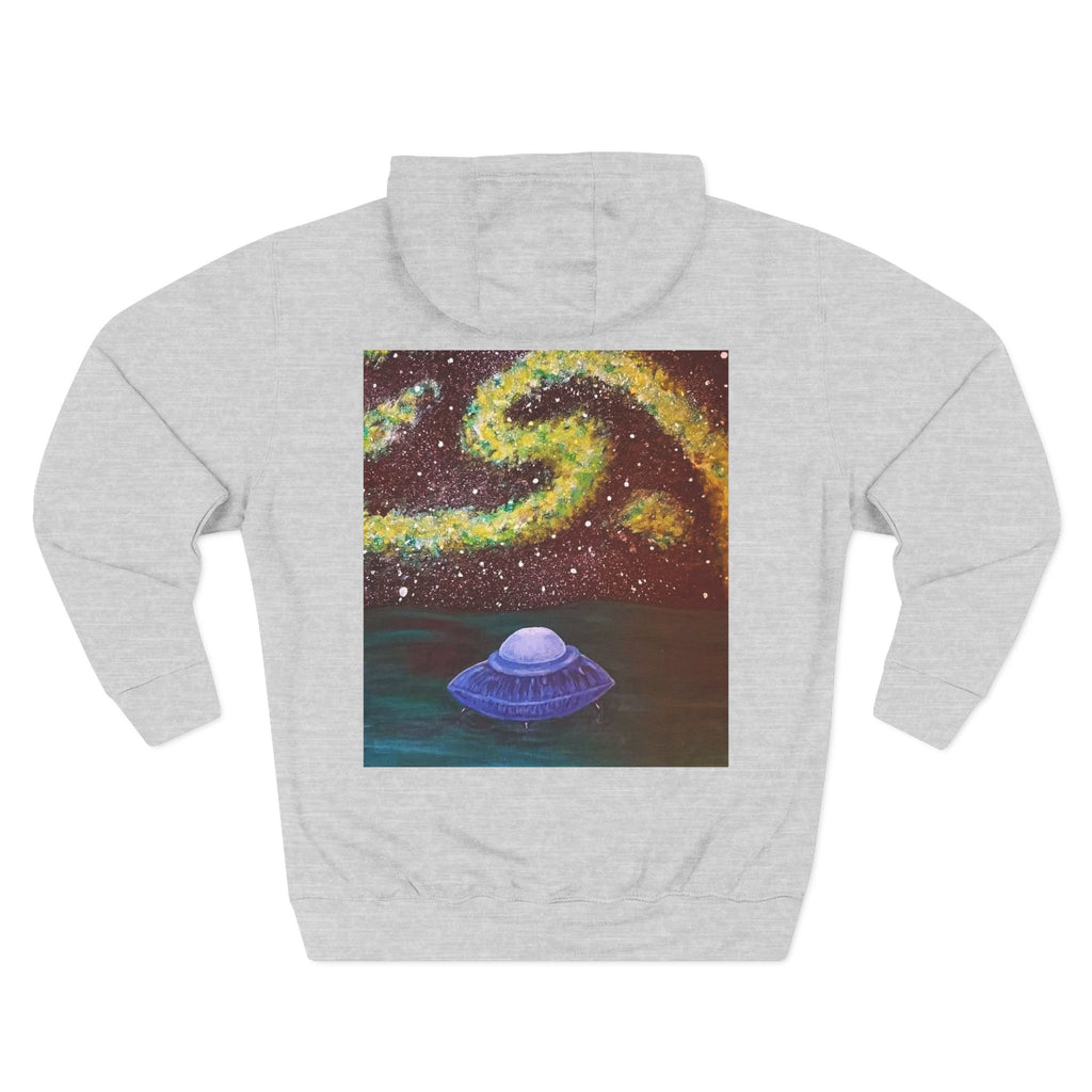 Cosmic UFO Hoodie — Galaxy Swirl Alien Space Pullover