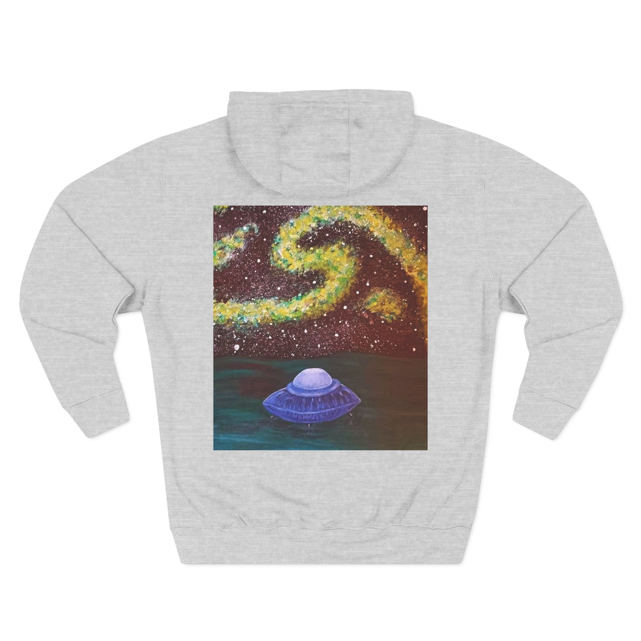 Cosmic UFO Hoodie — Galaxy Swirl Alien Space Pullover