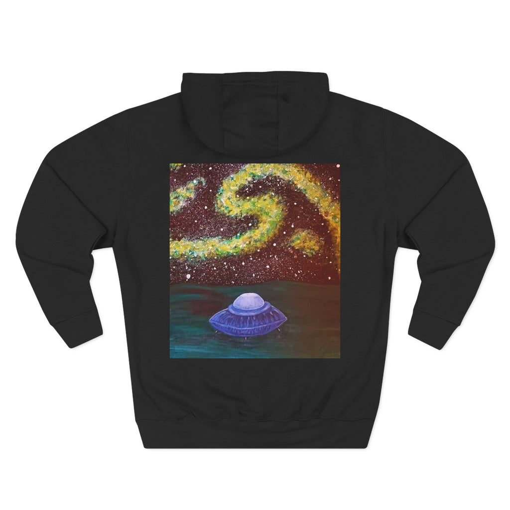 Cosmic UFO Hoodie — Galaxy Swirl Alien Space Pullover