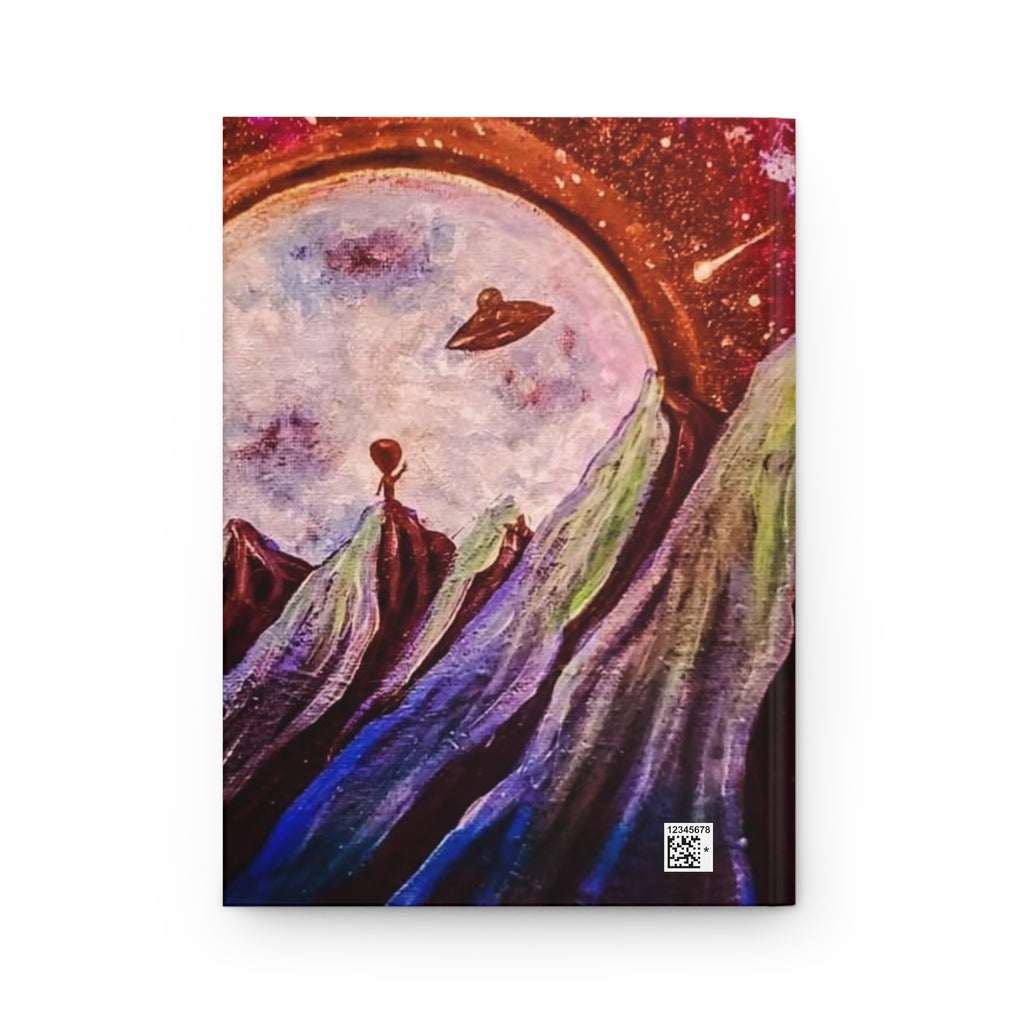 Galactic Adventures Hardcover Journal | Starry Sky Notebook, Cosmic Travel Diary, Alien Art Journal, Gift for Writers, Space Lover's Diary