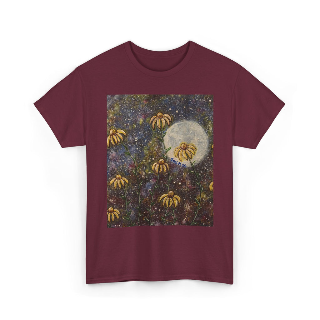 Artistic flower Print Unisex Cotton Tee, Nature Lovers Gift, Summer Wear, Bee Conservation, Cute Animal Shirt