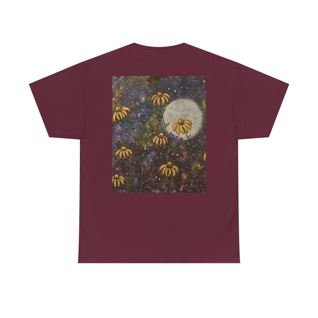 Artistic flower Print Unisex Cotton Tee, Nature Lovers Gift, Summer Wear, Bee Conservation, Cute Animal Shirt