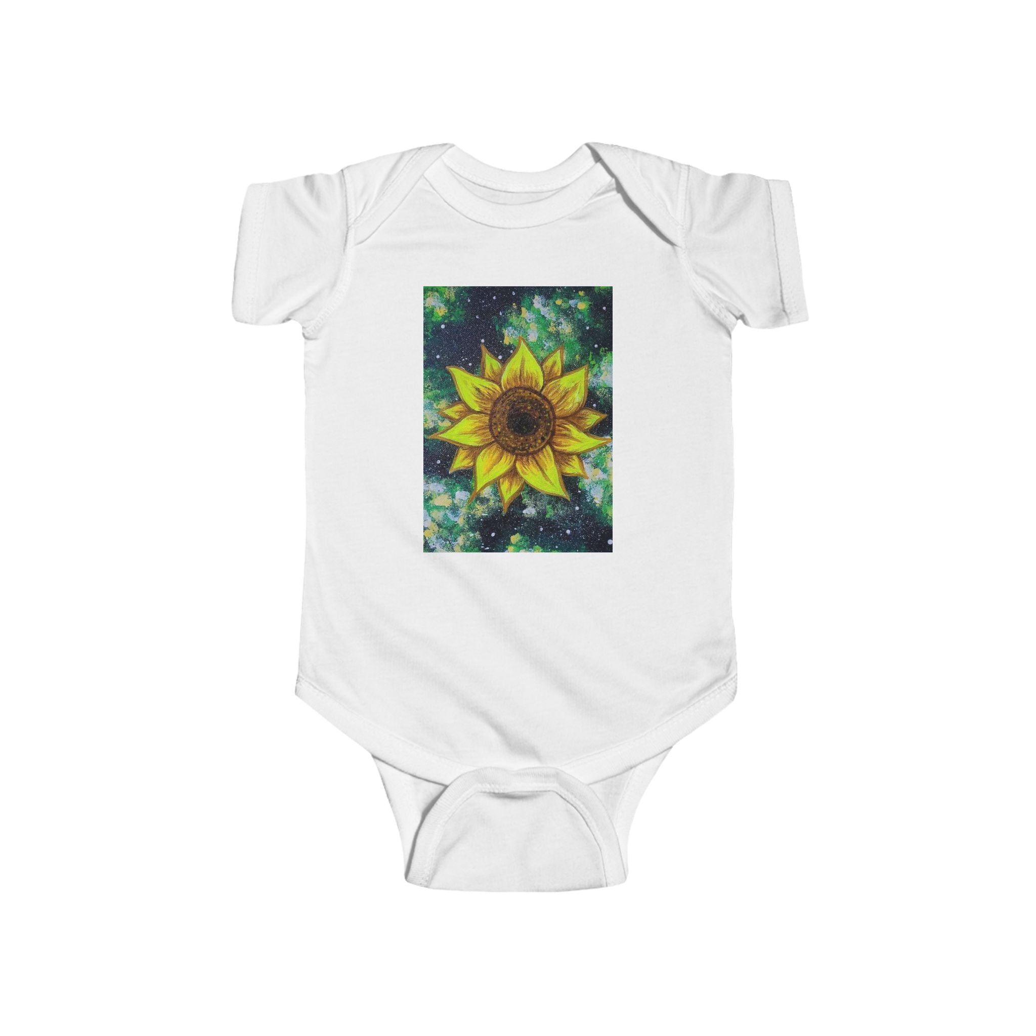 Sunflower Baby Bodysuit — Bright Floral Infant Onesie
