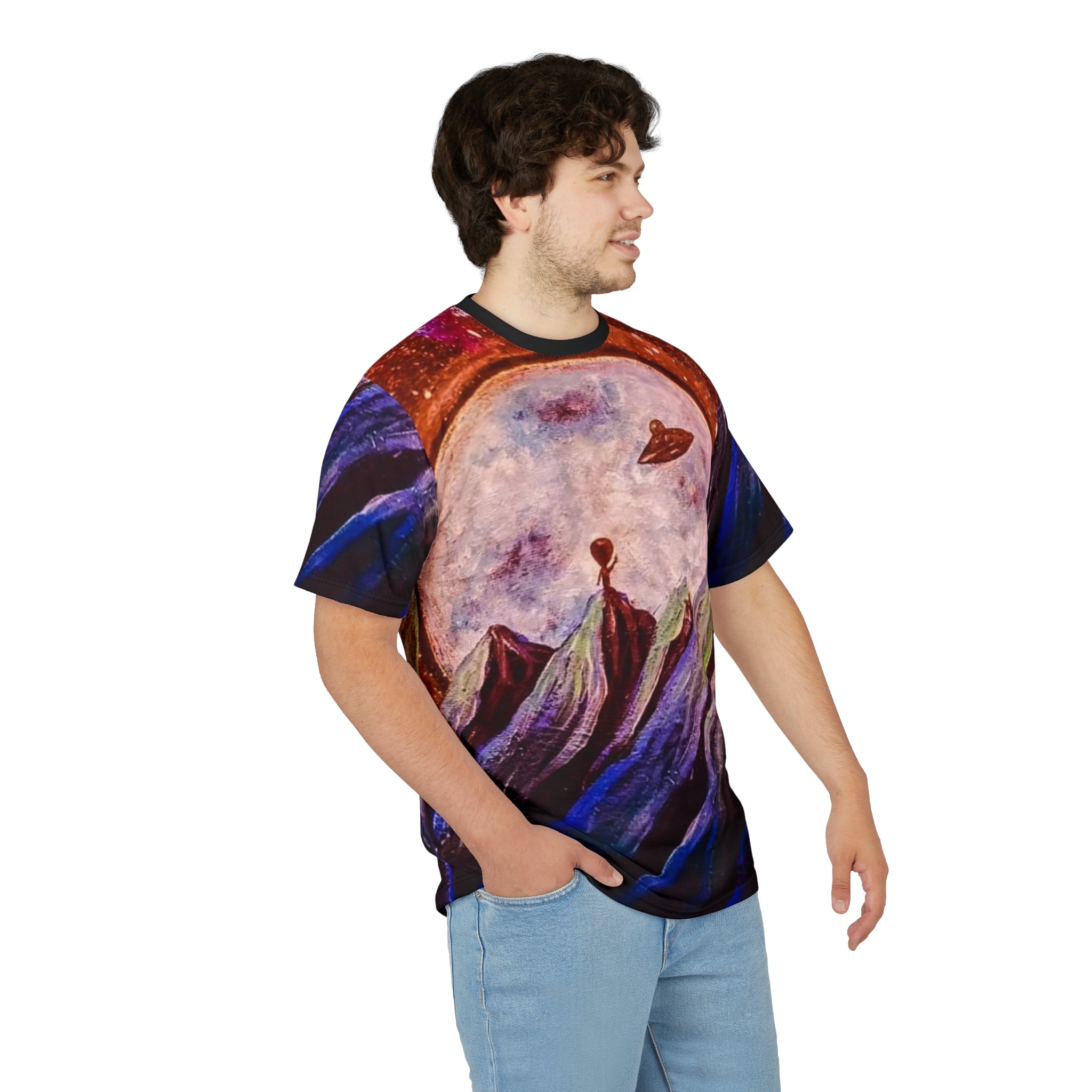 Cosmic Adventure Unisex Tee, Space Art Tee, Galaxy Shirt, Extraterrestrial T-Shirt, Unique Graphic Tee, Gift for Stargazers